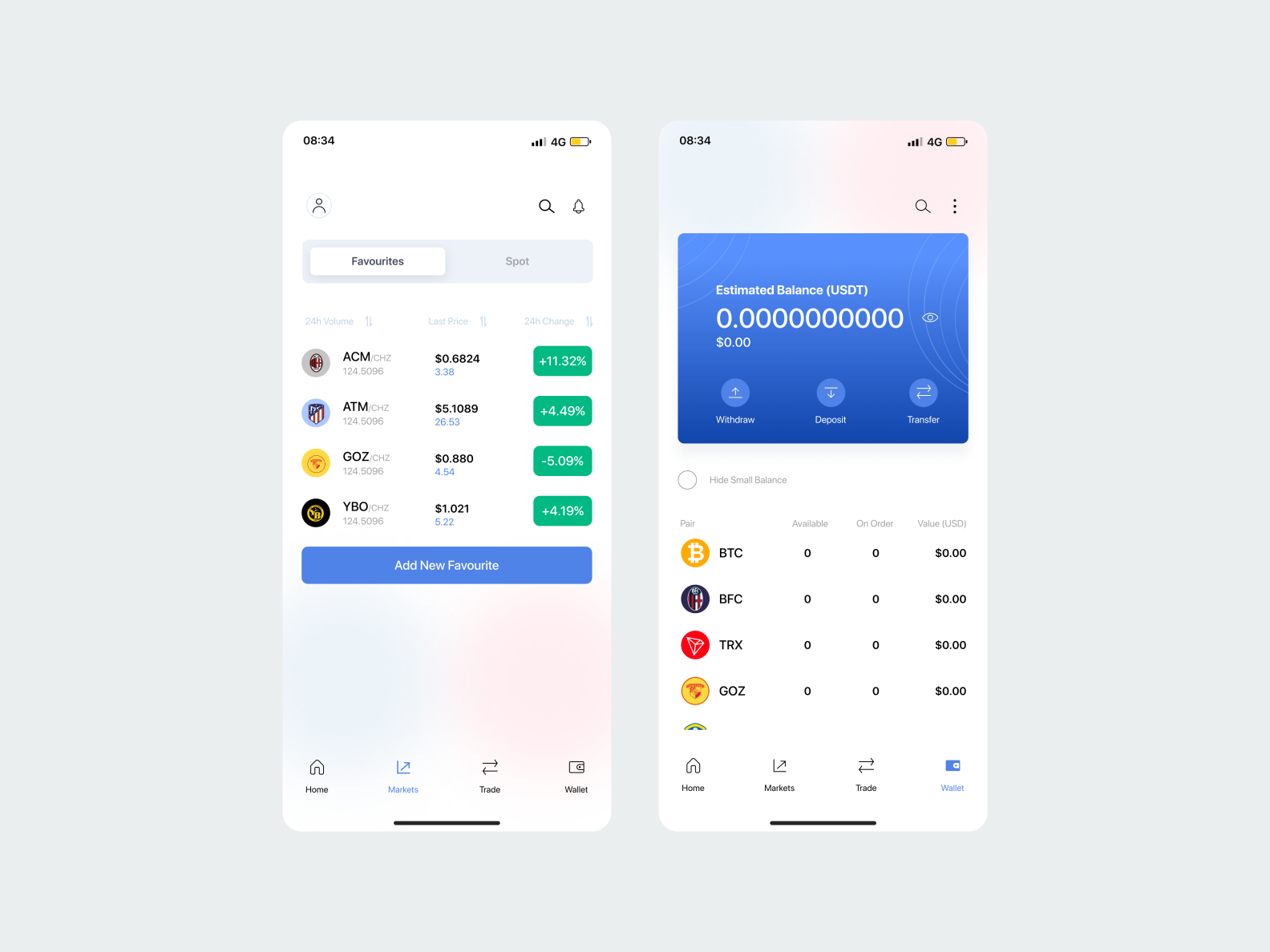 Chiliz Token Exchange Wallet Redesign By Salam Olayemi Moshood On Dribbble