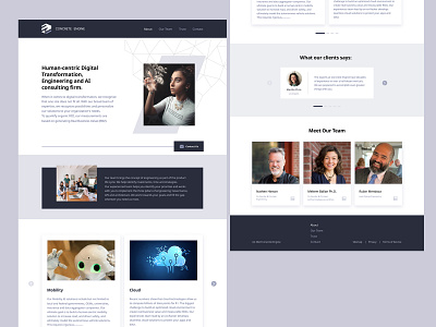 Concrete Engine Landing Page Redesign blockchain branding colour company design landing page logo ui ux vector