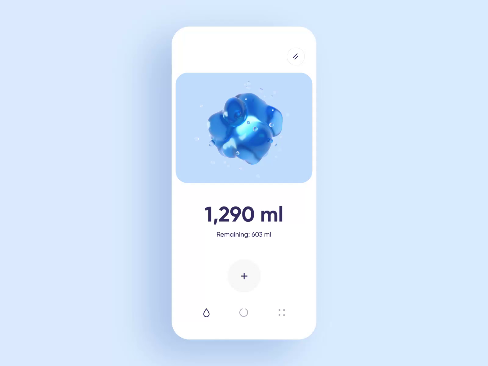 Water Drinking Reminder App by Gregory Riaguzov for Cuberto on Dribbble