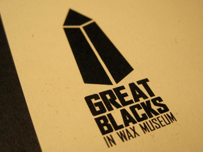 Great Blacks In Wax Museum Logo branding logo monument typography