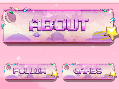 Cute Twitch Panels Package animated twitch overlay cute twitch overlay cute twitch panels twitch twitch graphics twitch overlay twitch overlays twitch panels twitchpanels