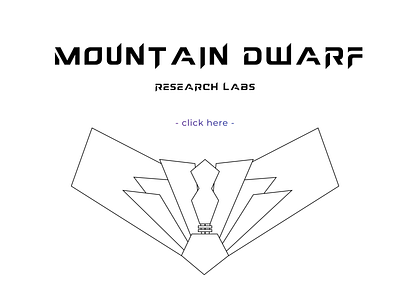 Mountain Dwarf Research Labs landing page branding design graphic design illustration minimal typography ui ux web website