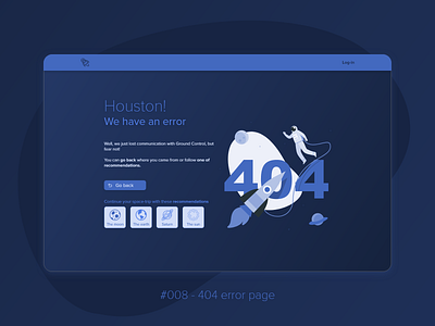 #008 - 404 error page 008 dailyui