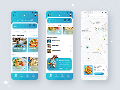 Delivery mobile app concept