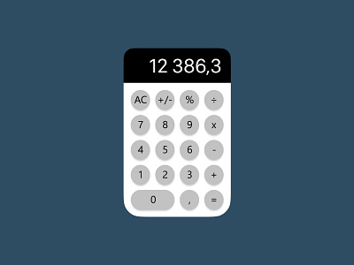 Daily UI #004 Calculator dailyui