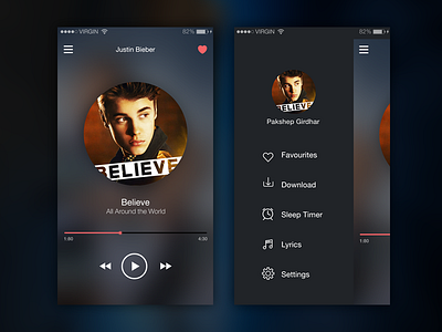 Music App IOS - Daily UI 01 daily ui freebies ios live play music music player ui