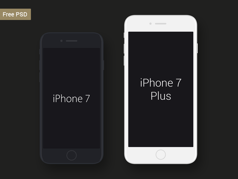 Download Free iPhone 7 & iPhone 7 Plus Mockup by Pakshep | Dribbble ...