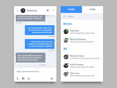 Chat App  - Daily UI 08