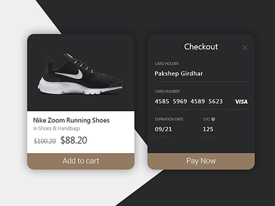 Credit Card Checkout Flow - Daily UI 15