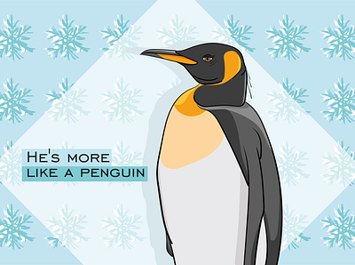 penguin design illustration vector арт пингвин