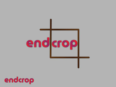 Endcrop Logo | Branding branding design flat icon logo minimal