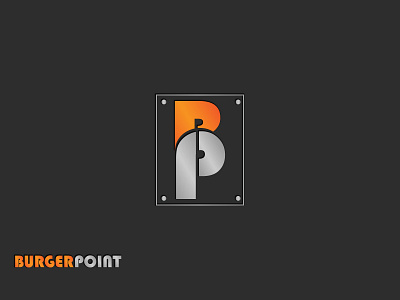 Burgerpoint Logo|Branding branding design flat logo minimal