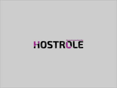 Hostrole Logo|Branding branding design flat logo minimal