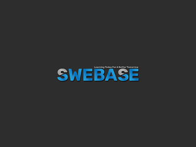 Minimal Logo Design | Swebase branding design flat lettermark logo mark minimal minimalist simple logo typography