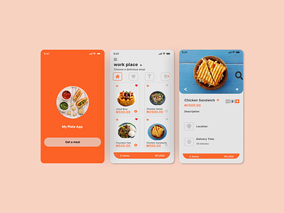 My Plate App mobiledesign mockups ui design ux design