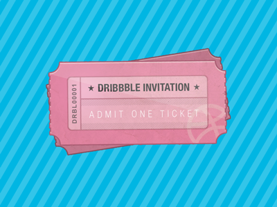 2x Dribbble invitations giveaway draft drafts dribbble free freebie invitation invitations invite invites prospect ticket