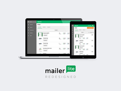 MailerLite redesigned design email mailerlite marketing ui ux web