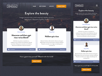 Responsive blog theme