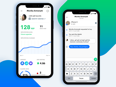 Monetha app by Erikas Mališauskas on Dribbble