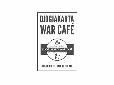 Djogjakarta War Cafe branding concept design flat game game design logo minimal quote design quotes typography ui ux vector