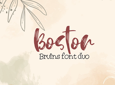 Boston Bruins font duo art bundle calligraphy calligraphy artist font handmade sale script