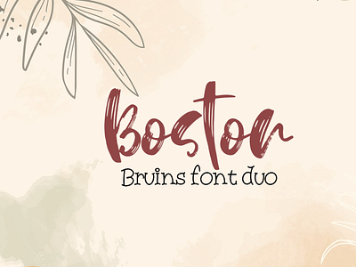 Boston Bruins font duo