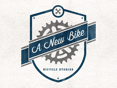 A New Bike bicycle bike brand emblem gear identity logo patch