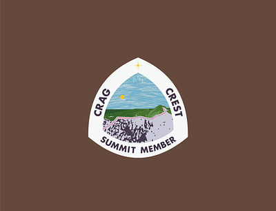 Crag Crest colorado grand mesa hiking mesa outdoors sticker summit