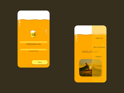 Craft brewery mobile app app beer branding brewery craft design figma mobile theme ui