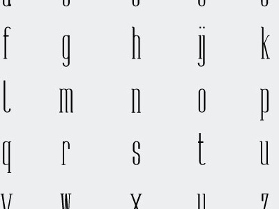 Olivas Typeface condensed expansion geometric lettering roman serif title typo typography