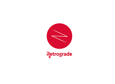 Retrograde design logo