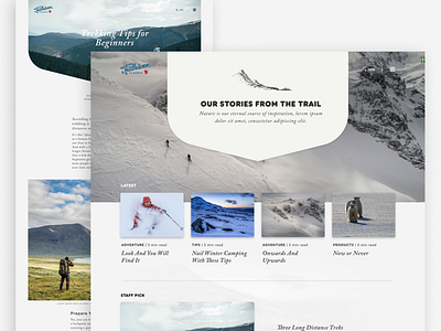 Fjallraven Desktop concept creative design interface landing page ui ux web website