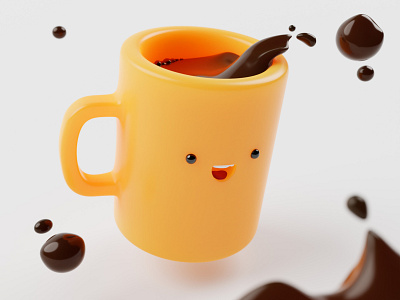 Coffee time! 3d 3d illustration blender3d coffee mug