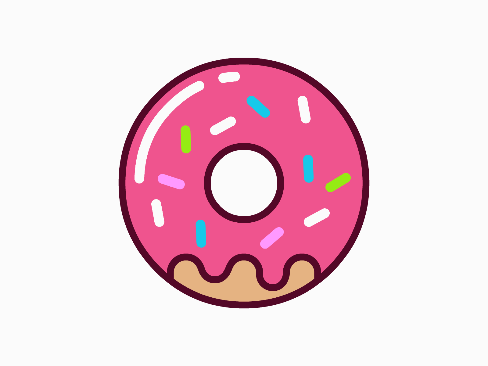 Vector Illustration Animated Icon animated icon animation animation 2d doughnut illustration illustrator cc vector vectorart vectorillustration