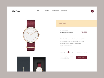 Ui ux design for watch