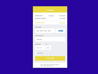 Creditcard Checkout Ui