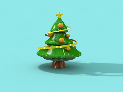 Christmas tree c4d christmas cinema 4d holiday model season