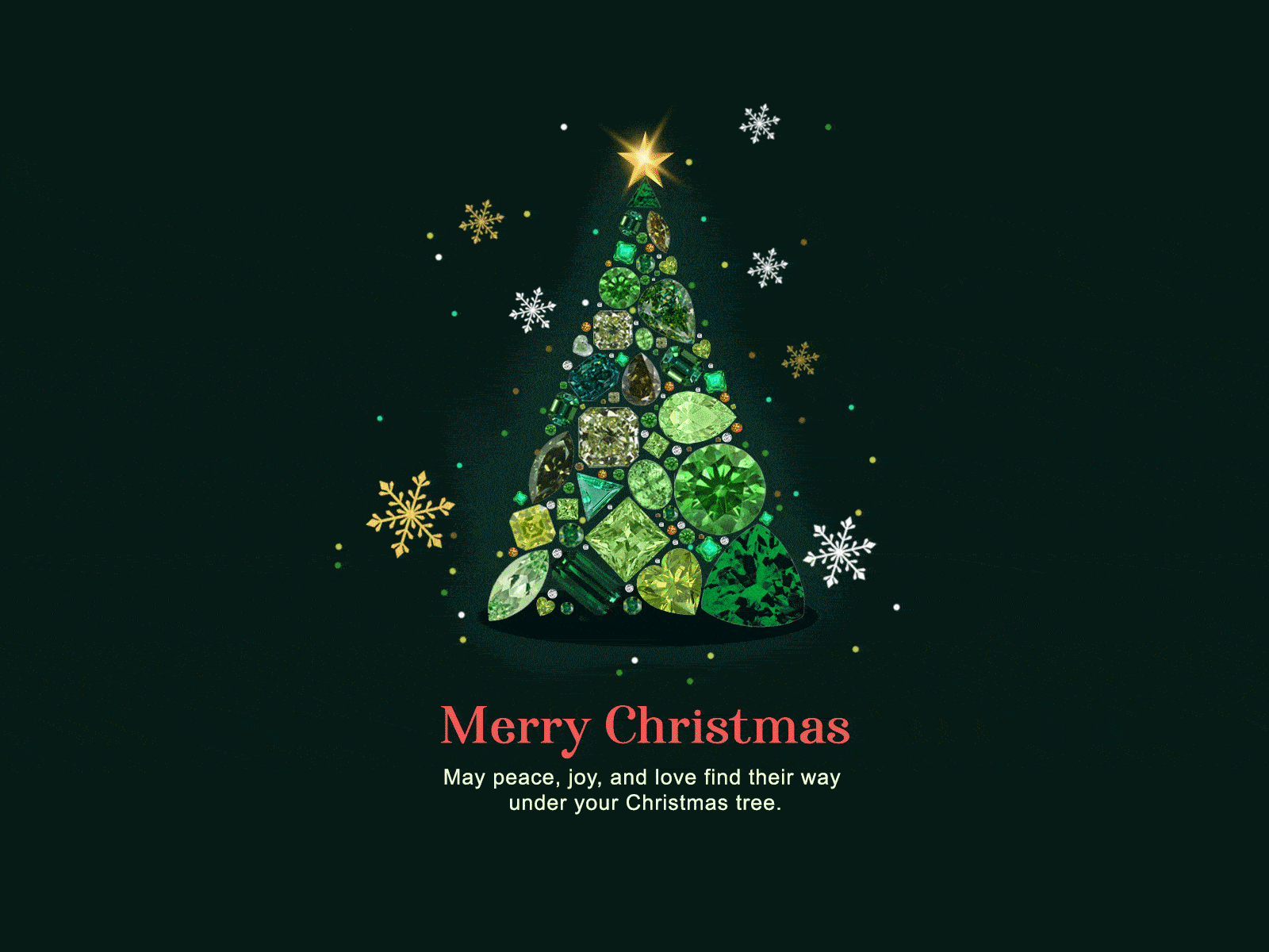Merry Christmas animation banner christmas christmas party christmas tree creative diamond diamondsoncall email design gif animated illustration merry xmas merrychristmas tree vector xmas card