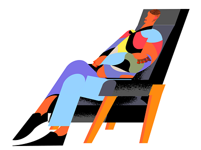 CHAIR and man artwork design digitalart fasion graphic graphicdesign illustration minimal modern design procreate