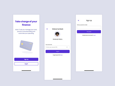 Mub-Fi Mobile App app design ui ux