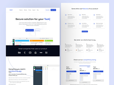 NODEIT Landing page redesigned design landingpage ui uiux ux visualdesign