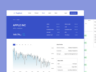 PlugStock profile page