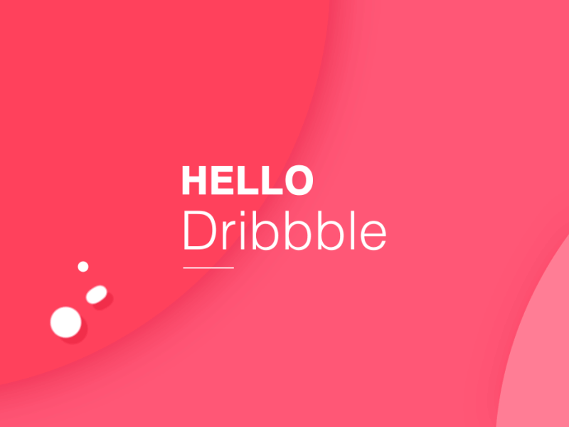 Hello, Dribbble! first shot