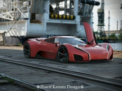 Kanani Motors XGT Supersport at port marina automobile automotive cardesign cars design designer kananimotors luxury render sharifkanani supersport