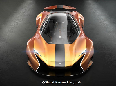 Kanani Motors XGT Supersport Front view Exterior Design automobile automotive cars design designer gray kananimotors luxury orange render sharifkanani supercar supersport