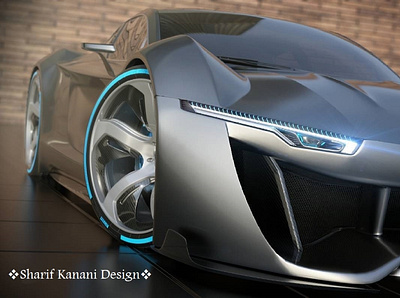 Kanani Motors Lumen Supercar Wheels in silver automotive cardesign cardesigner cars design exteriordesign kananimotors lumen render sharifkanani supercar