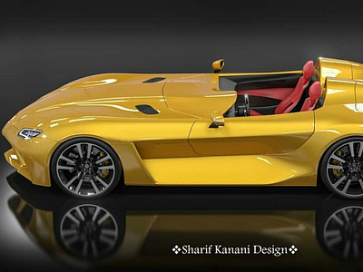 Mercedes Benz SLR Stirling Moss Redesign By: Sharif Kanani automobile automotive cardesign cardesigner cars design designer luxury redesign sharifkanani stirlingmoss yellow