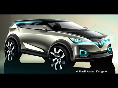 Kanani Motors K65 SUV - Front1 automobile automotive cardesigner cars carsketch design designer illustration kananimotors sharifkanani sketch sketching