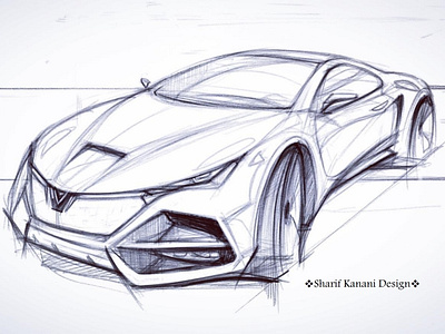 Kanani Motors Coupe sketch No:2