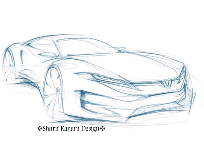 Kanani Motors Sportcar Sketch No:3